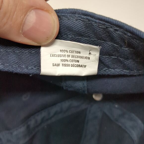 Prince & Fox Slideback Hat Blue One Size Solid Adjustable Embroidered - Picture 11 of 11